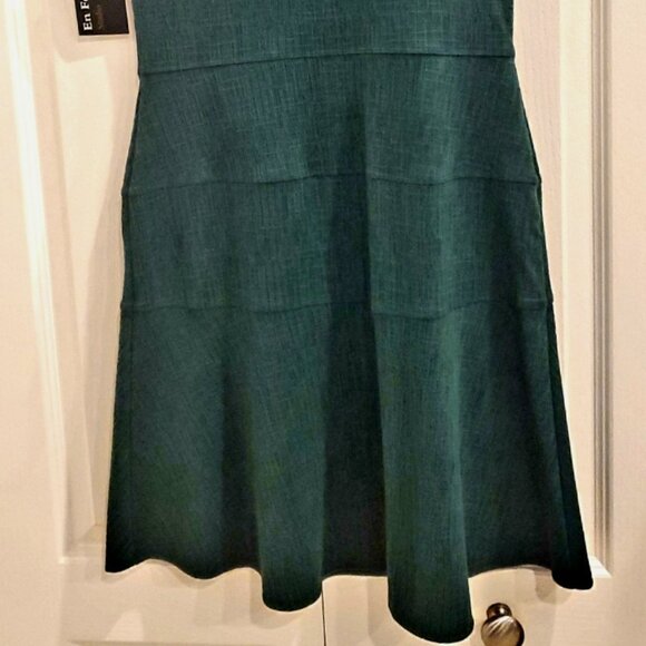 Enfocus Studio Kelly Green Knit Sheath Dress ~ Size 10 NWT - Picture 4 of 6